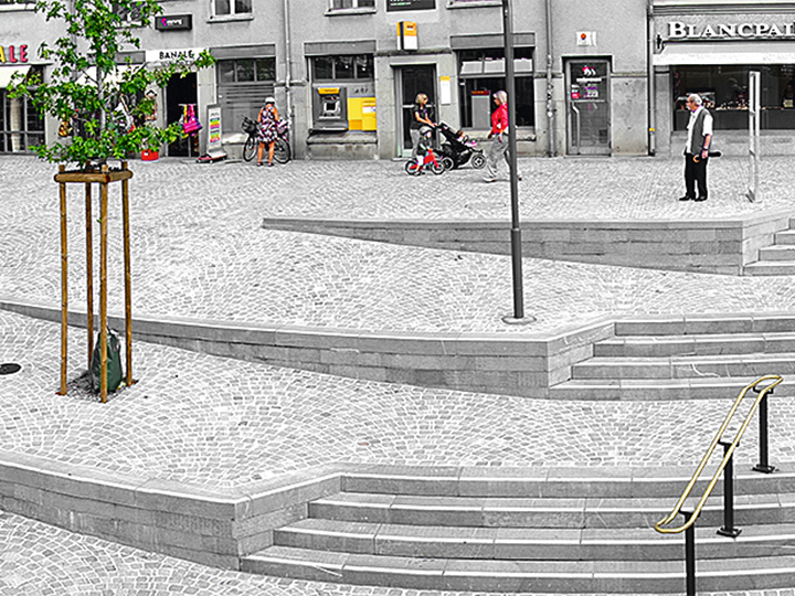 Trasformazione della Cordulaplatz, Baden/Guber Natursteine AG 
